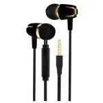 Cuffie per Smartphone M18 con grandi SubWoofer Neri con Dettagli Dorati 3,5mm Cablati