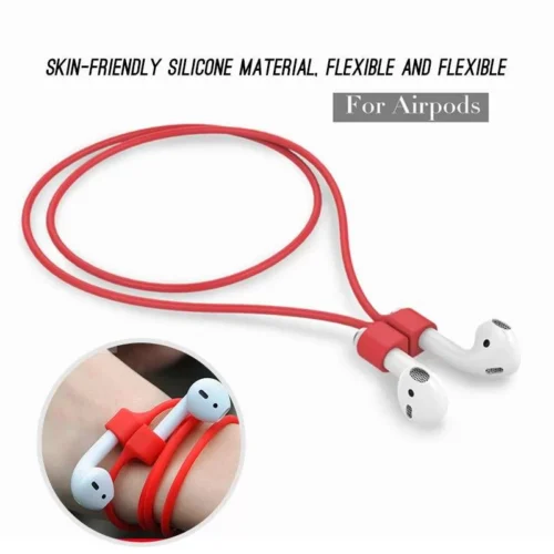 Corda Magnetica BIANCA in Silicone per Apple AirPods 1 2
