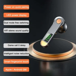 Auricolare Bluetooth Business LED Cancellazione Rumore 5.2