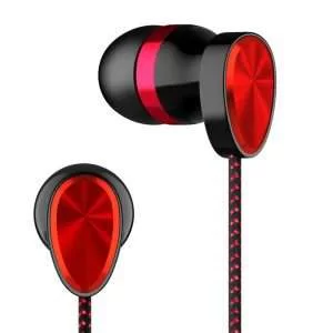 Cuffie Cablate Portatili da Gaming in TPE con Jack da 3.5mm Nere e Rosse 99dB 20Ohm