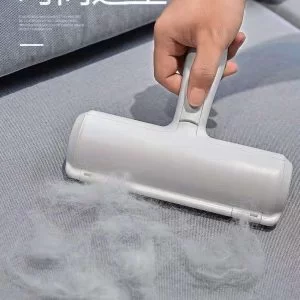 Chom Roller Spazzola per Peli di Animali Gatto Cane con Contenitore a 2 Vie Singola Mano