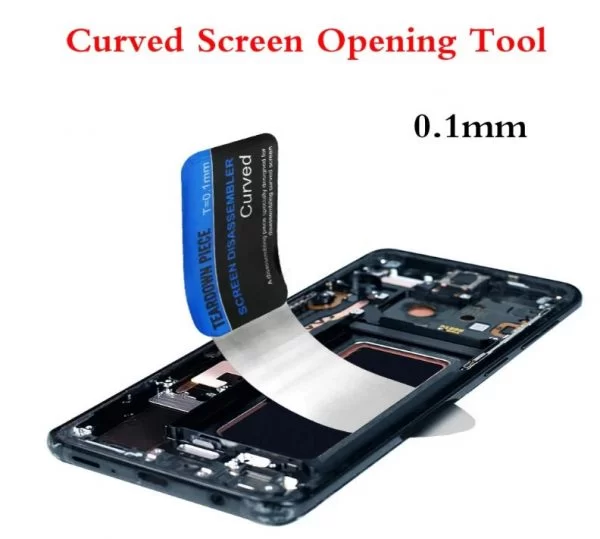 Strumento Apertura Schermo LCD Curvo Curvato in Acciaio Inossidabile Flessibile 0,1mm