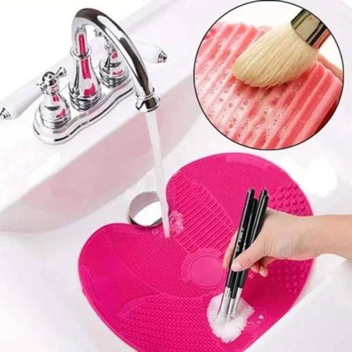 Tampone Pulizia Pennelli da Trucco per Strofinare Silicone