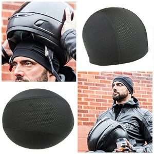 Interno Cappuccio Moto Casco CopriCapo Accessorio Traspirante Nero Inverno Calore