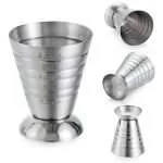 Jigger Misurino Grande da 75ml in Acciaio Shaker Barman Cocktail Drink Misurazione Mixing