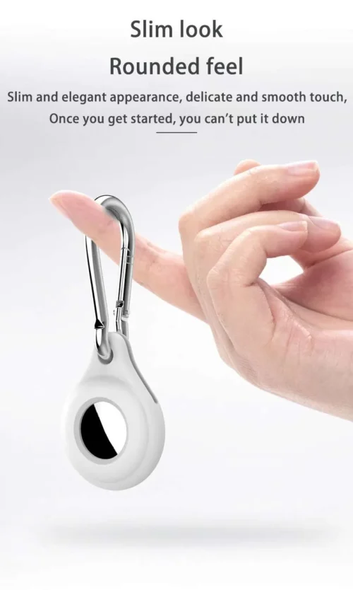 Cover Protettiva in Silicone per AirTags Apple Portachiavi