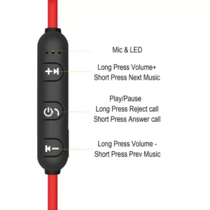 Auricolari Smartphone Wireless Bluetooth 4.1 Microfono XT-6