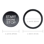Start Stop Bottone Sticker Alfa Romeo Mito 147 156 Giulietta Stelvio