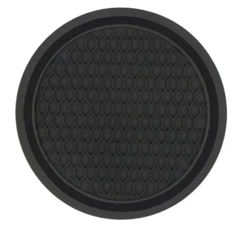 Sottobicchieri per Auto in PVC Inserto Antiscivolo in Gomma Tappetino