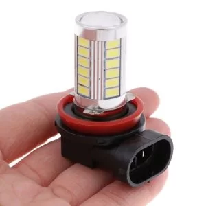 1 Pezzo Lampadina H11 33 LED SMD 660 Lumen 6000-8000k Alto Fascio Luminoso