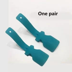 Paio di Calzascarpe Blue con Manico Corto Facile Su e Giu Misura 5x17cm