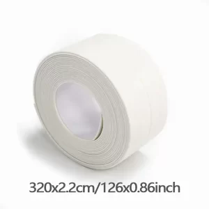 Rotolo Nastro Sigillante PVC Impermeabile Lavello Cucina Vasca WC 320x2.2cm