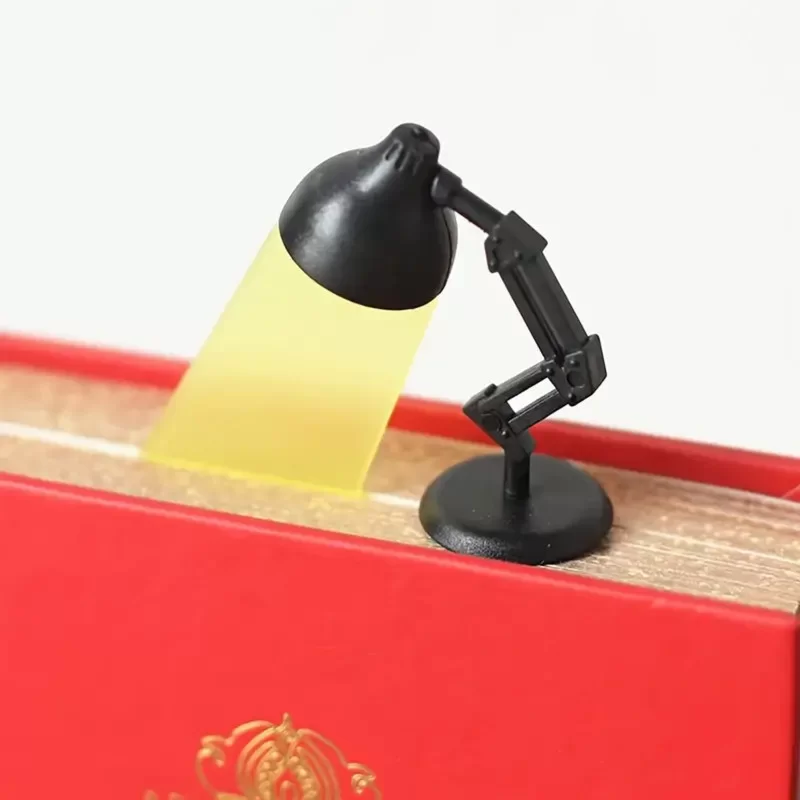 Segnalibro A Forma Di Lampada Da Lettura Creativa Unica Nero Idea Regalo