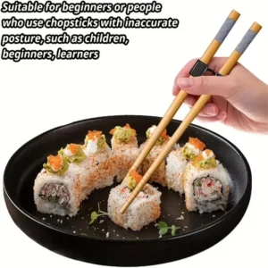 2 Pezzi Aiutanti Per Bacchette Cinesi Giapponesi Addestramento Sushi