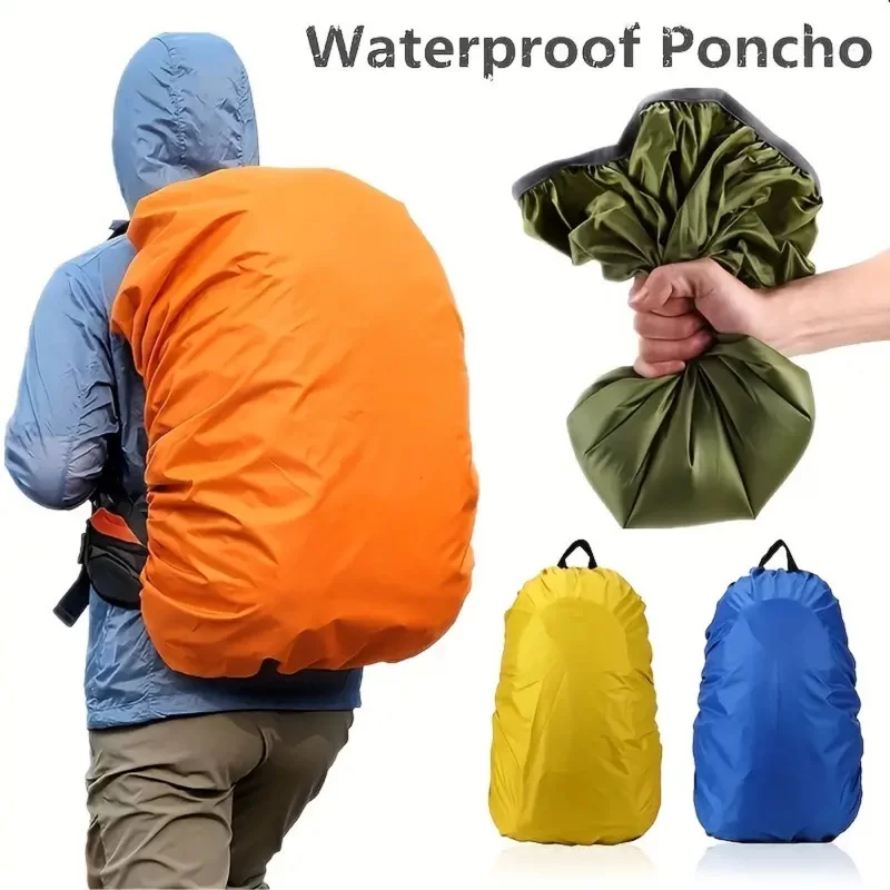 Parapioggia Per Zaino Portatile 35L Arancione Antipolvere Impermeabile