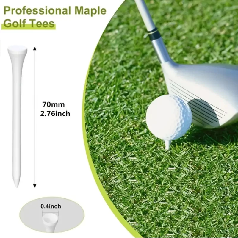 10 Pezzi Tee Da Golf In Legno Bianco Per Pratica Accessorio Indoor Outdoor