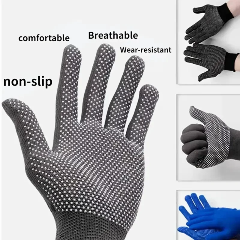Paio Di Guanti Di Protezione Antiscivolo Traspiranti Resistenti All Usura