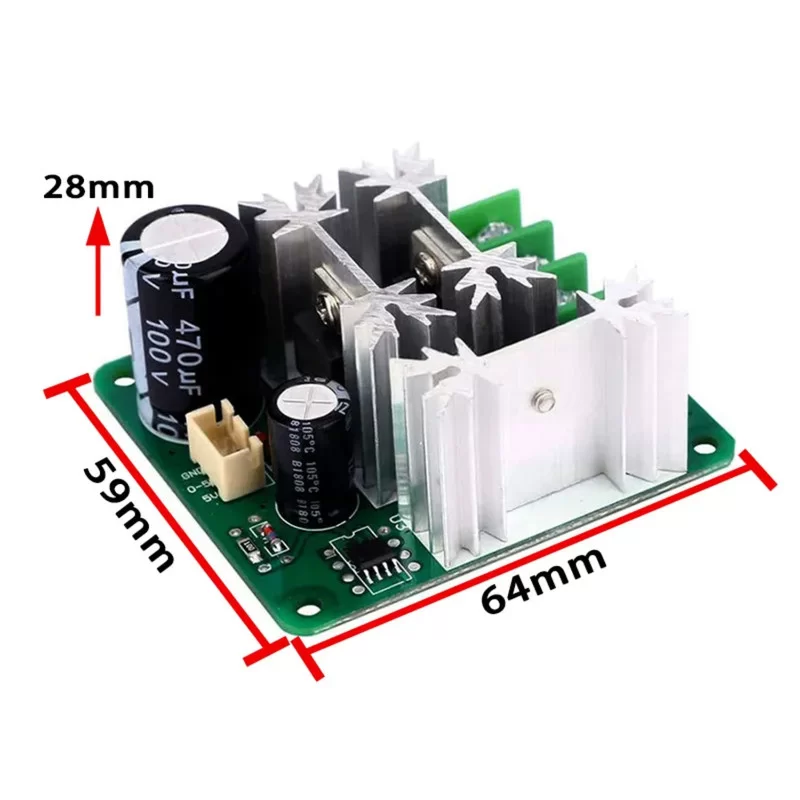 Dimmer Driver Regolatore di Velocità Giri DC 15A 6-90V