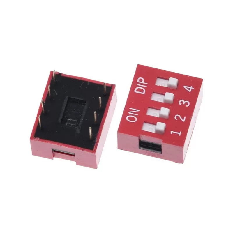 2pzi Interruttore DIP Switch 4 PIN Contatti 2,54mm Vie Poli