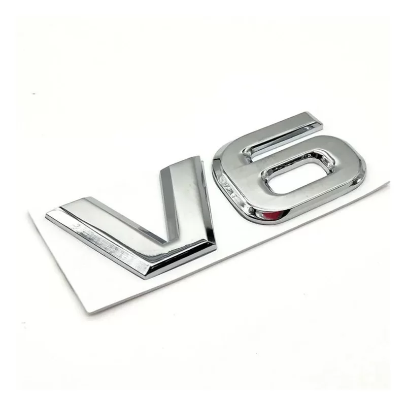 Adesivo Sticker Auto Cromato 3D V6 Metallizzato Posteriore