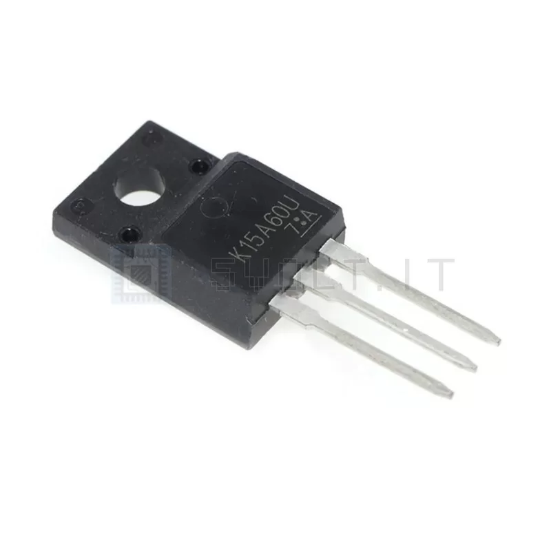 Transistor Mosfet TK15A60U N-Channel 15A TO220F – 2 Pezzi