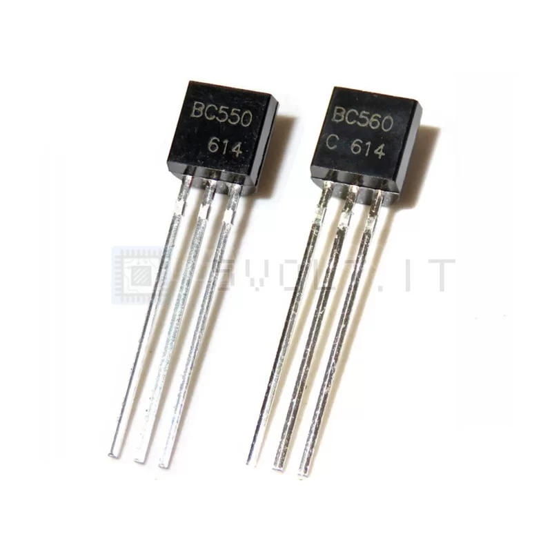 Transistor BC550C 50V 0.2A 0.5W – Lotto da 20 Pezzi