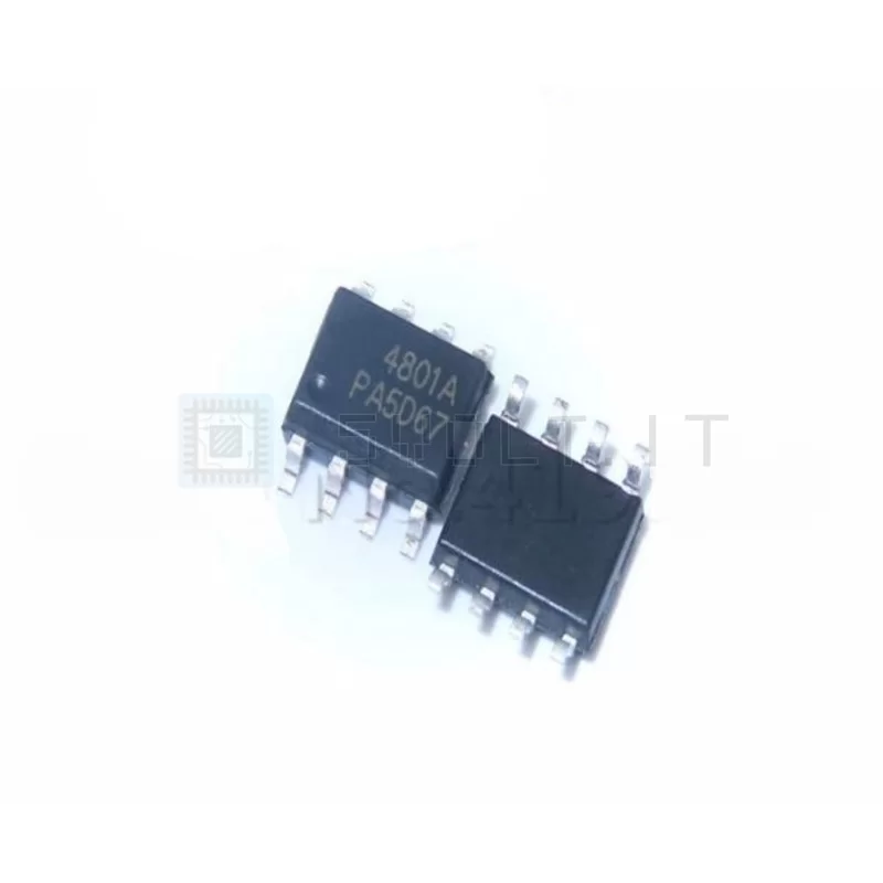 Transistor P-Channel Unipolare AO4801 30V 5A SOP-8 – 2 Pezzi