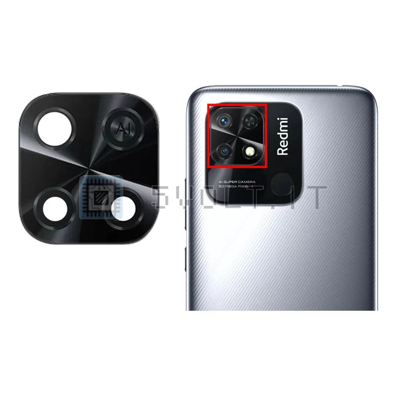 Lente Vetrino Fotocamera Posteriore per Xiaomi Redmi 10C