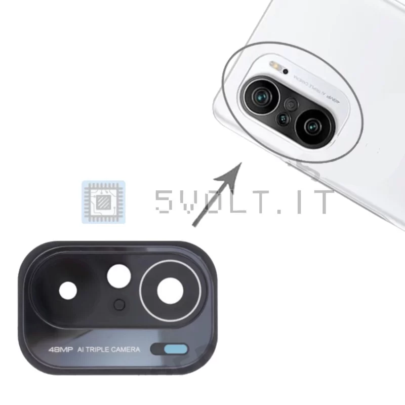 Lente Vetro Fotocamera Posteriore per Xiaomi Poco F3