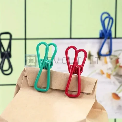 5pz Mollette Per Biancheria Acciaio Rivestito Cibo Vestiti