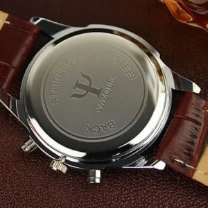 Orologio Uomo Analogico Elegante In Finto Cuoio Da Polso