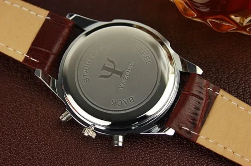 Orologio Uomo Analogico Elegante In Finto Cuoio Da Polso