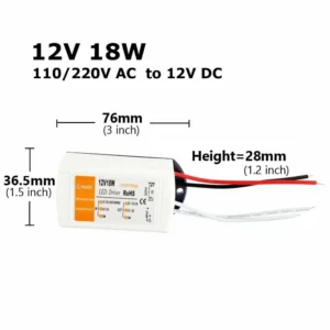 Alimentatore Driver Per Led 12V 24V 18W 30W (18W)