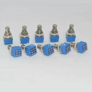 Interruttore 3Pdt True Bypass Foot Switch Pedale Piede