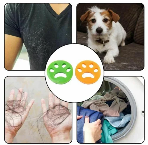 2 Pezzi Riutilizzabili Gomme Lavatrice Rimuovi Peli Cane