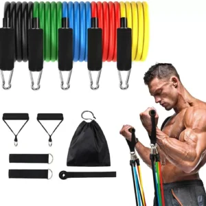 Kit 10 fasce bande elastiche elastici fitness palestra