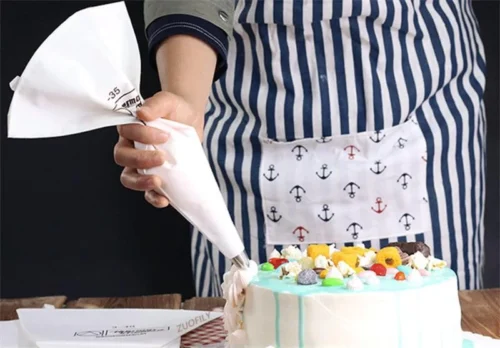 Sac-a-Poche Sacchetto in Cotone Riutilizzabile per Torte