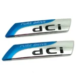 Adesivo Sticker Auto Pure Drive dCi Emblema 3D Qashqai 1.5