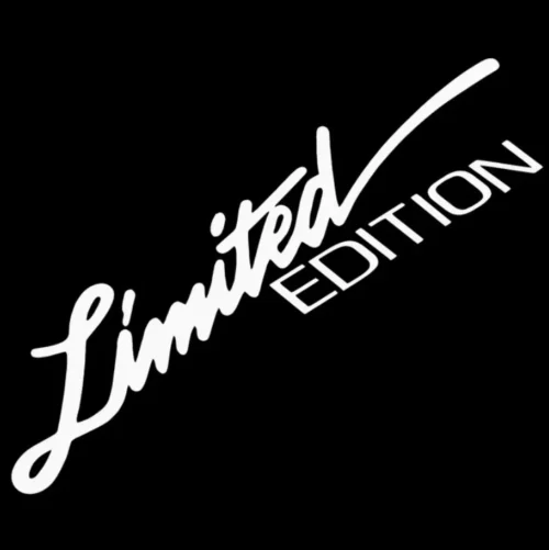 Adesivo Sticker Auto Limited Edition BIANCO Universale 2D 16x4cm
