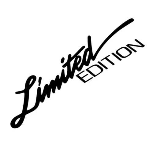 Adesivo Sticker Auto Limited Edition NERO Universale 2D 16x4cm