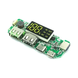 Micro USB Type C Dual USB Batterie 18650 Fast Charging 5V 2.4A con Display LED