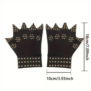 Paio Guanti Per Artrite Compressione Magnetica Mano Antiscivolo