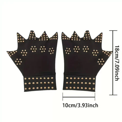 Paio Guanti Per Artrite Compressione Magnetica Mano Antiscivolo