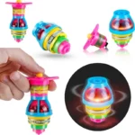 Trottola LED Light Up Lampeggiante UFO Con Giroscopio Giocattolo Bimbo