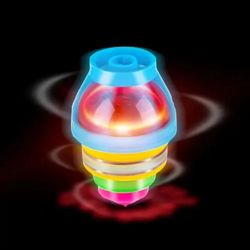 Trottola LED Light Up Lampeggiante UFO Con Giroscopio Giocattolo Bimbo
