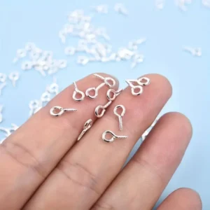 100 pz Mini Vite Perni Occhiello Ganci Filettati Chiusura Connettore