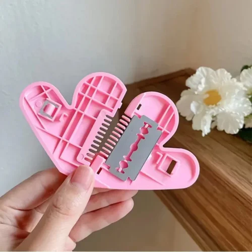 Pettine Per Tagliare I Capelli A Forma Di Cuore Trimmer Con Lama
