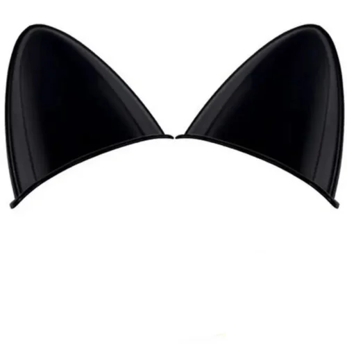 Adesivi Per Casco Con Orecchie Di Gatto Colore Nero Decorazione