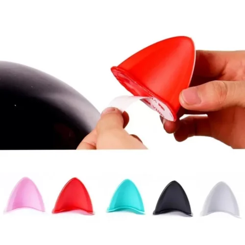 Adesivi Per Casco Con Orecchie Di Gatto Colore Nero Decorazione