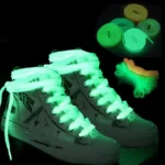 Paio Di Lacci Per Scarpe Fosforescenti Lacci Riflettenti Bianco Fluo